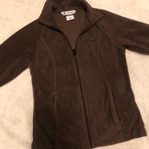 Columbia fleece jacket small brown